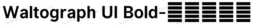 Waltograph UI Bold字体转换